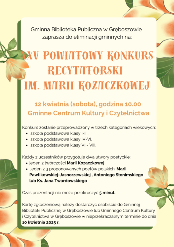 Konkurs Recytatorski