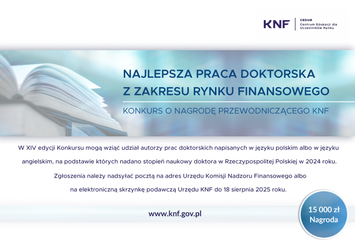 Konkursu o Nagrodę Przewodniczącego KNF