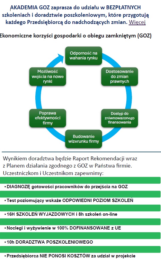 Plakat bezpłatne szkolenia