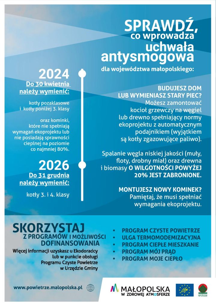 Uchwała antysmogowa plakat