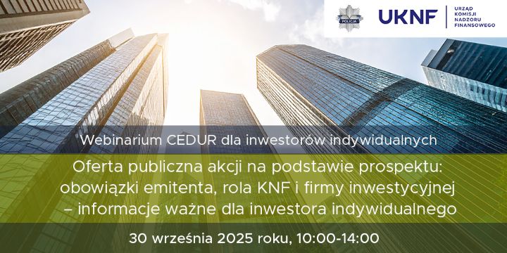 Webinarium CEDUR Plakat