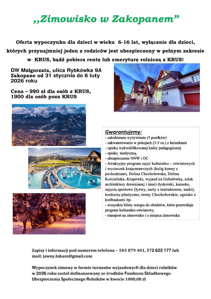 Zimowisko 2026 DW Małgorzata