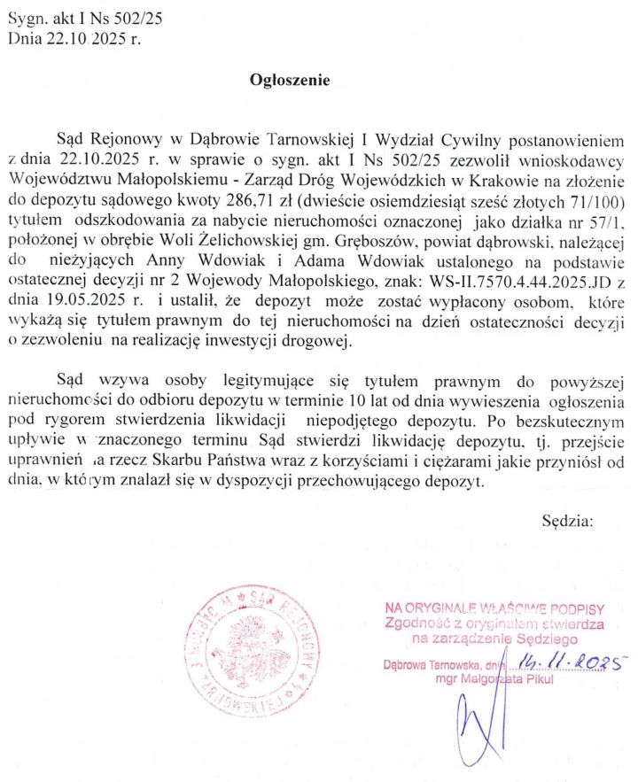 Ogłoszenie