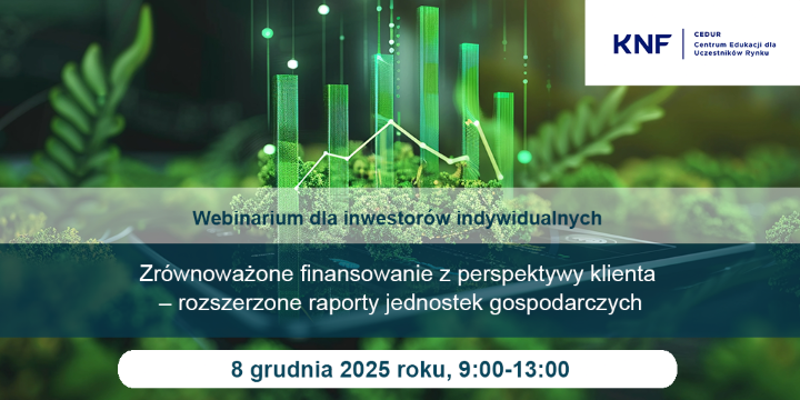 Plakat Zrównoważone finansowanie