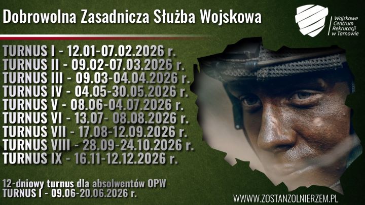 Plakat Dobrowolna Zasadnicza Służba Wwojskowa