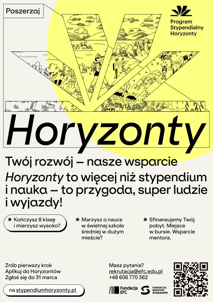 Plakat Program Stypendialny Horyzonty miniatura